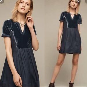 Nwt- Anthropologie Maeve velvet tunic dress